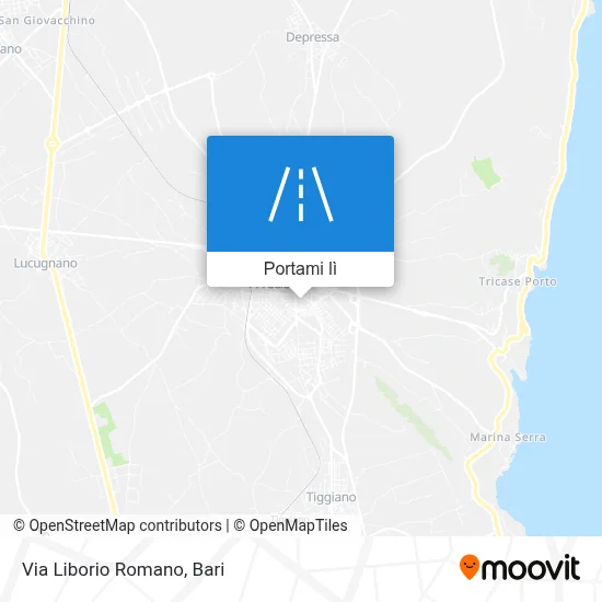 Mappa Via Liborio Romano