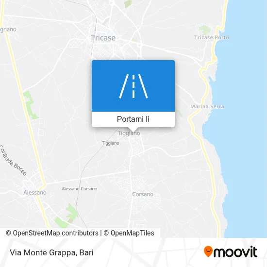 Mappa Via Monte Grappa