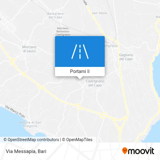 Mappa Via Messapia