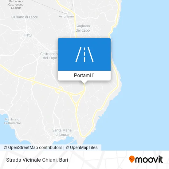 Mappa Strada Vicinale Chiani