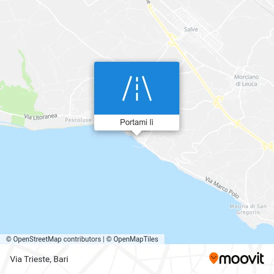 Mappa Via Trieste