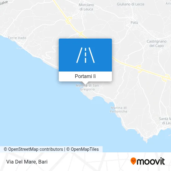 Mappa Via Del Mare