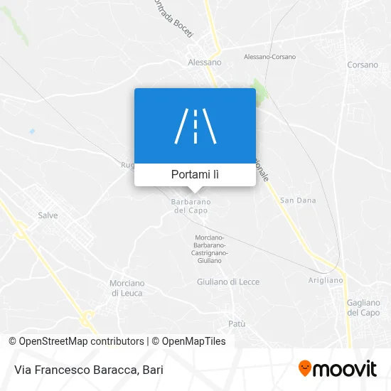 Mappa Via Francesco Baracca