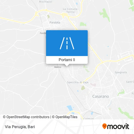 Mappa Via Perugia