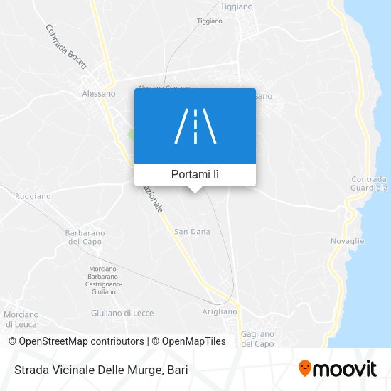 Mappa Strada Vicinale Delle Murge