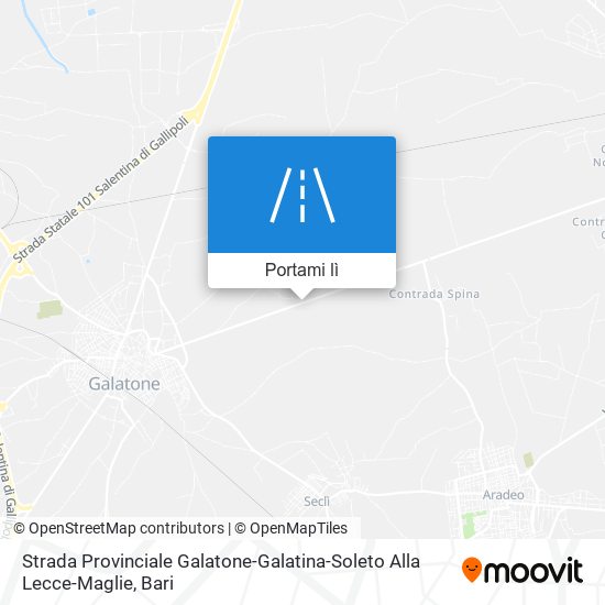 Mappa Strada Provinciale Galatone-Galatina-Soleto Alla Lecce-Maglie