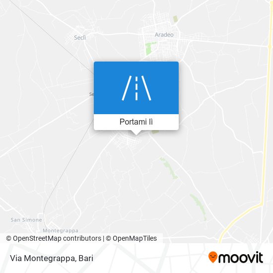 Mappa Via Montegrappa