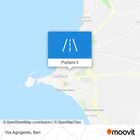 Mappa Via Agrigento