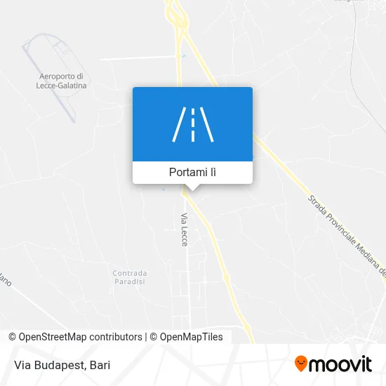 Mappa Via Budapest