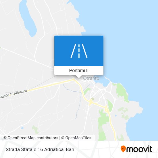 Mappa Strada Statale 16 Adriatica