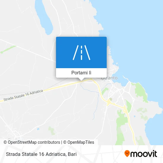 Mappa Strada Statale 16 Adriatica