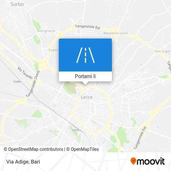 Mappa Via Adige