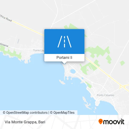 Mappa Via Monte Grappa