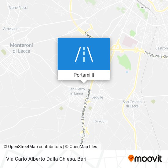 Mappa Via Carlo Alberto Dalla Chiesa