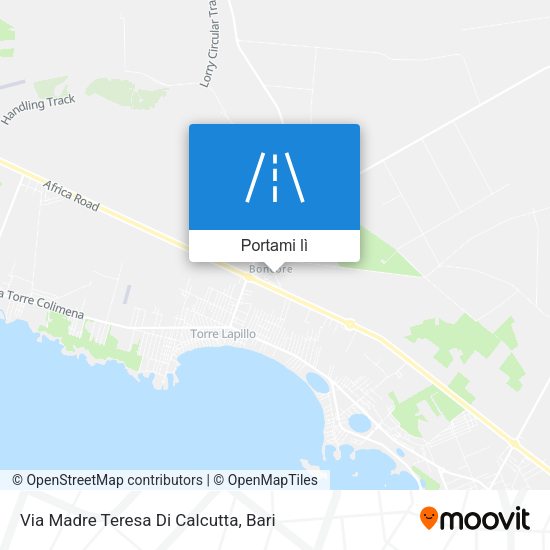 Mappa Via Madre Teresa Di Calcutta