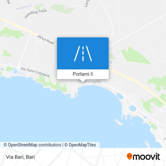 Mappa Via Bari