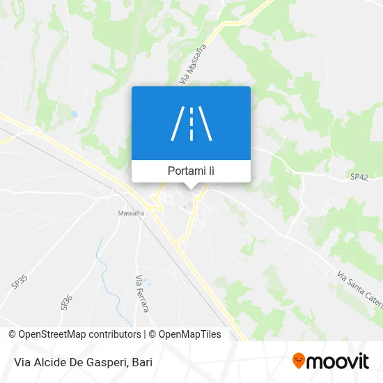 Mappa Via Alcide De Gasperi