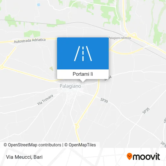 Mappa Via Meucci