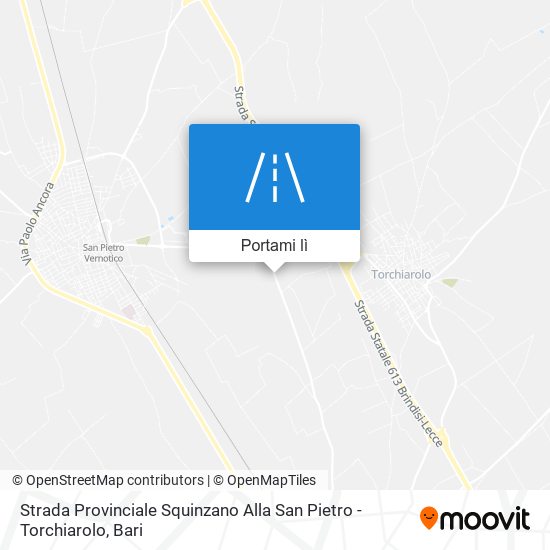 Mappa Strada Provinciale Squinzano Alla San Pietro - Torchiarolo