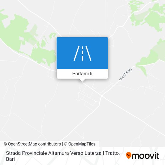 Mappa Strada Provinciale Altamura Verso Laterza I Tratto