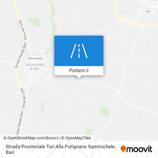 Mappa Strada Provinciale Turi Alla Putignano Sammichele