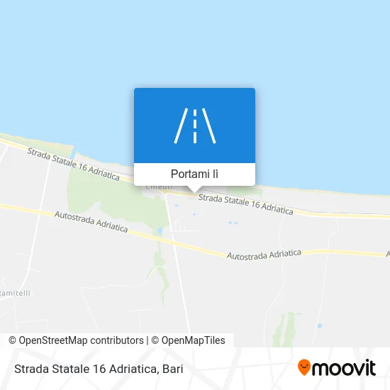 Mappa Strada Statale 16 Adriatica