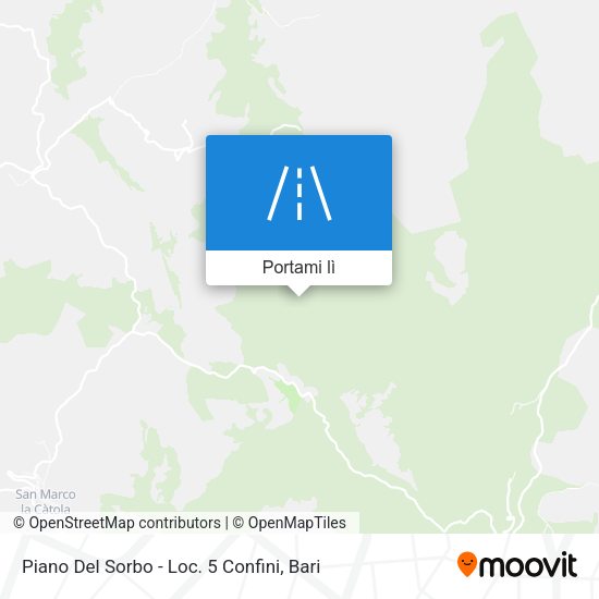 Mappa Piano Del Sorbo - Loc. 5 Confini
