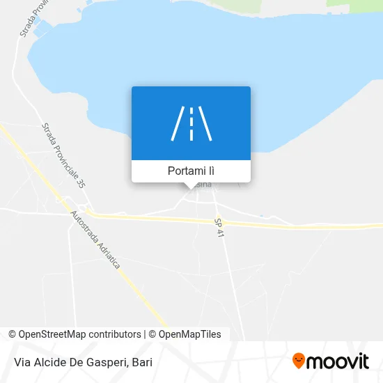 Mappa Via Alcide De Gasperi