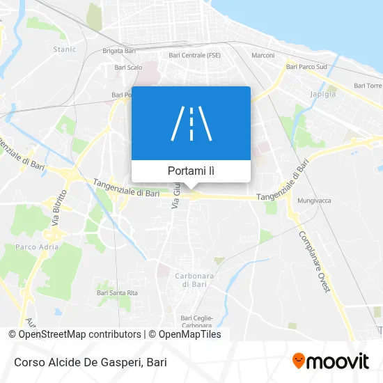 Mappa Corso Alcide De Gasperi
