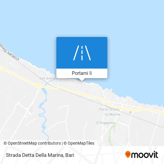 Mappa Strada Detta Della Marina