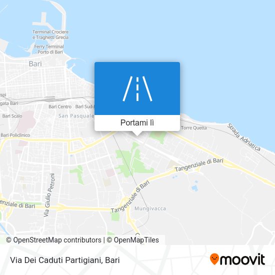 Mappa Via Dei Caduti Partigiani