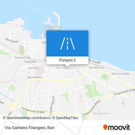 Mappa Via Gaetano Filangieri