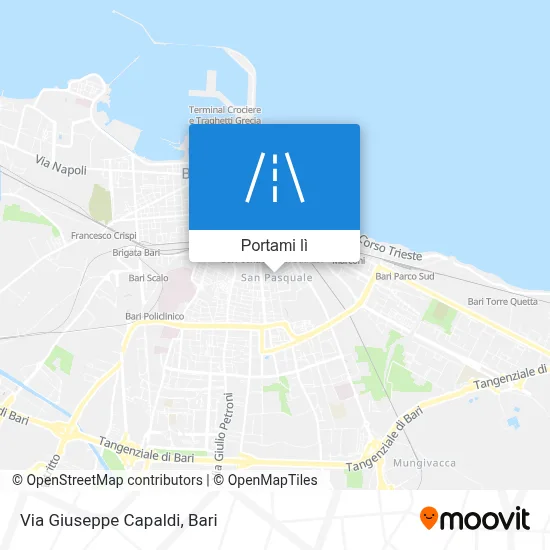 Mappa Via Giuseppe Capaldi