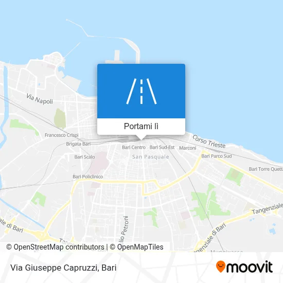 Mappa Via Giuseppe Capruzzi