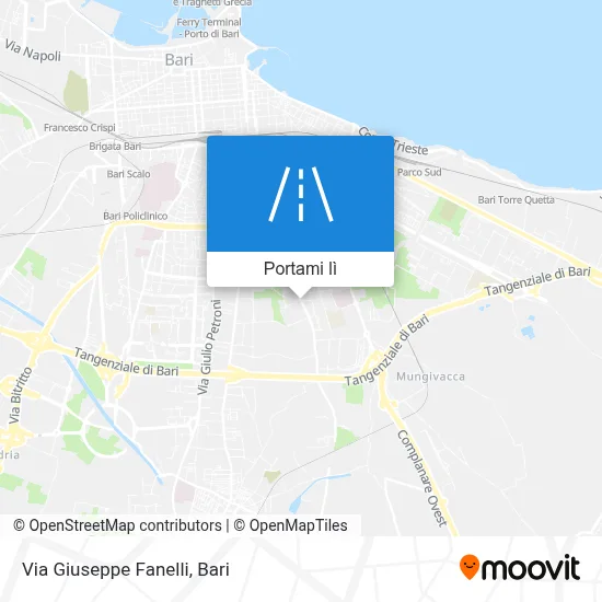 Mappa Via Giuseppe Fanelli