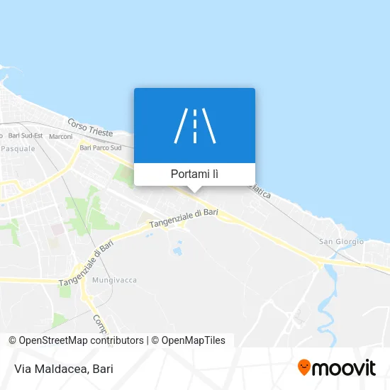 Mappa Via Maldacea