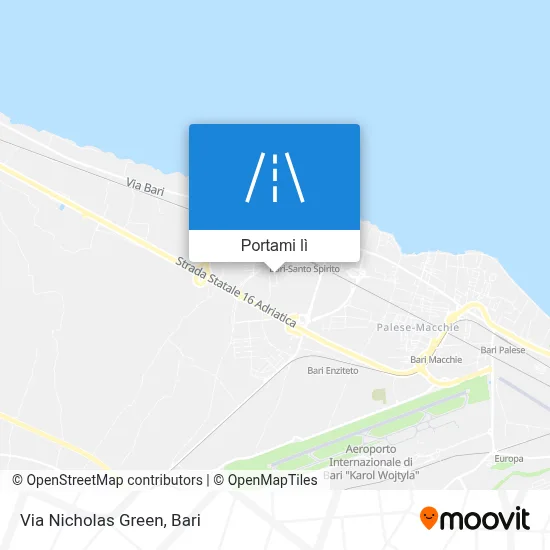 Mappa Via Nicholas Green