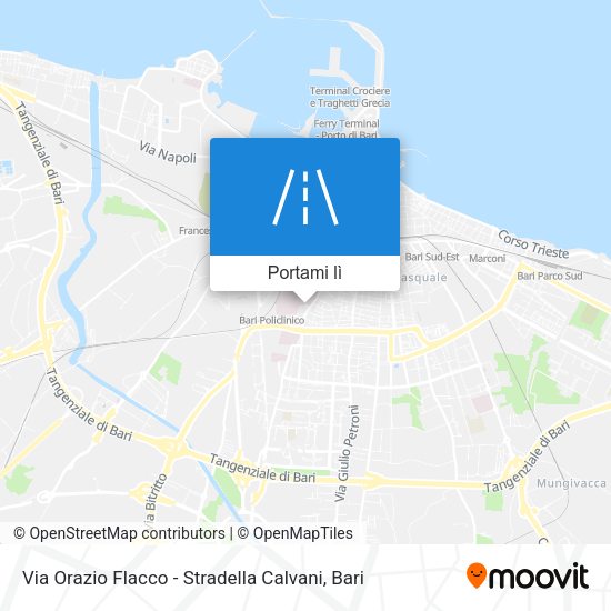 Mappa Via Orazio Flacco - Stradella Calvani