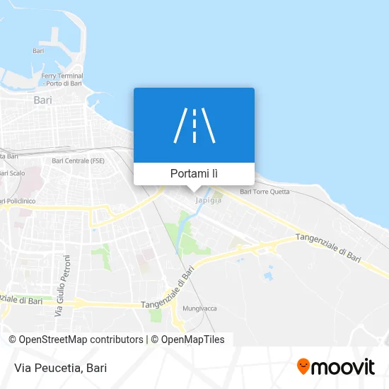 Mappa Via Peucetia