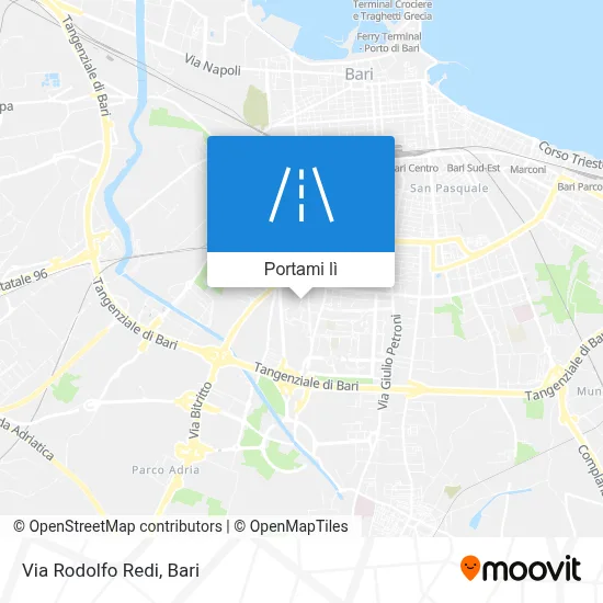 Mappa Via Rodolfo Redi