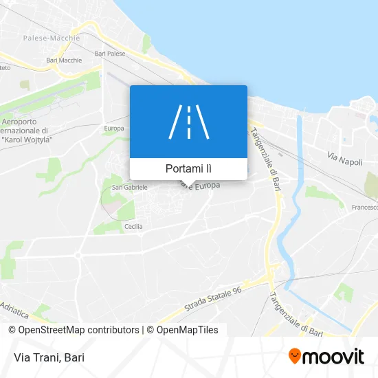 Mappa Via Trani