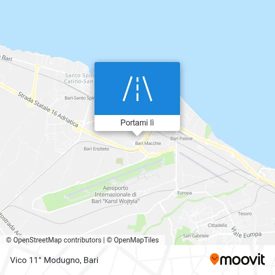 Mappa Vico 11° Modugno