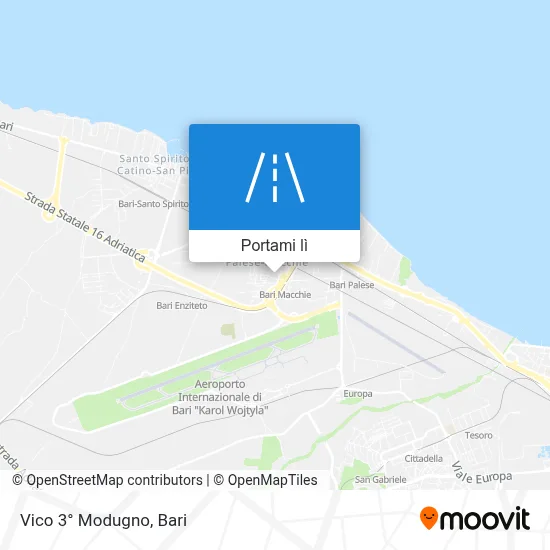 Mappa Vico 3° Modugno