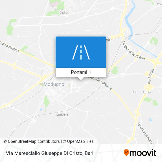 Mappa Via Maresciallo Giuseppe Di Cristo