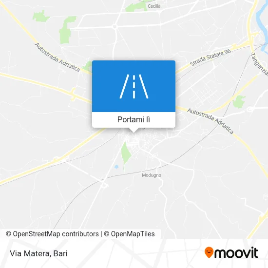 Mappa Via Matera