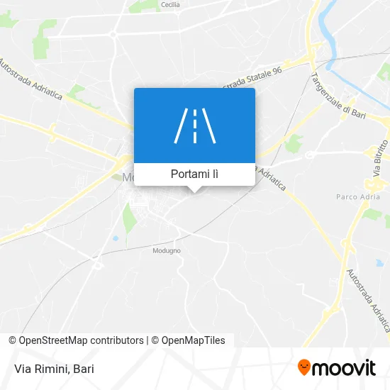 Mappa Via Rimini