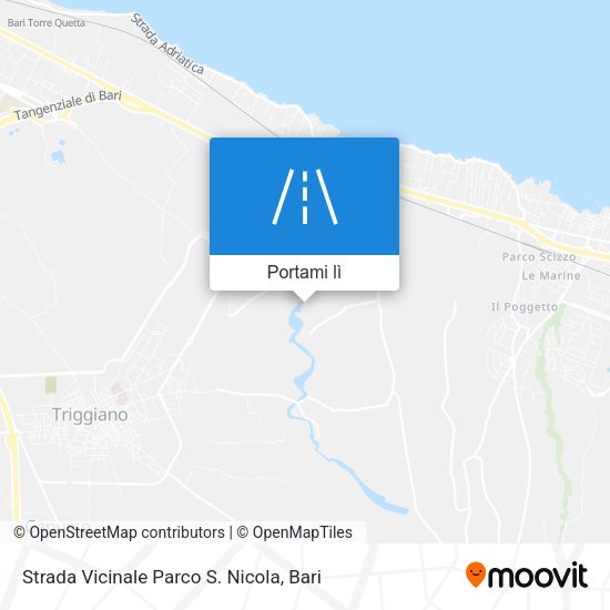 Mappa Strada Vicinale Parco S. Nicola