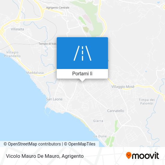 Mappa Vicolo Mauro De Mauro