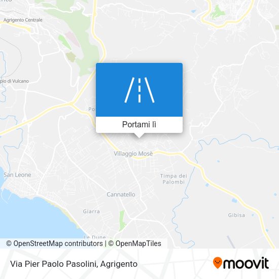 Mappa Via Pier Paolo Pasolini