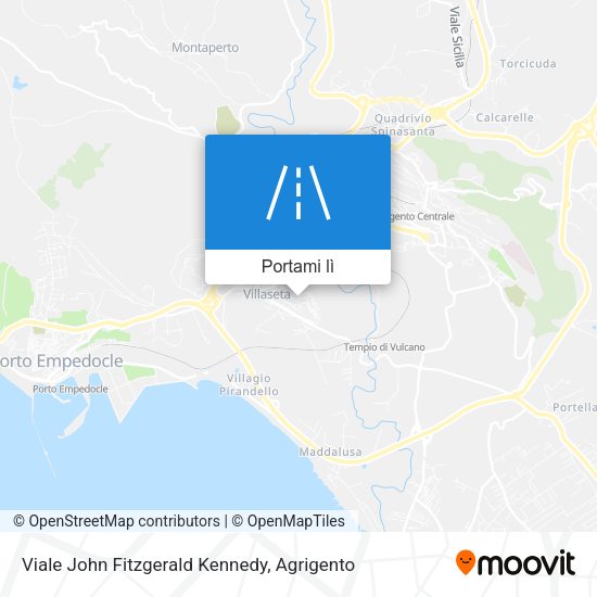 Mappa Viale John Fitzgerald Kennedy